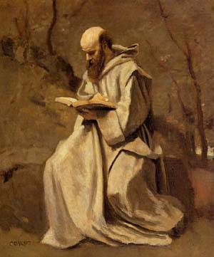 Monk_in_White_Seated_Reading__1857.jpg