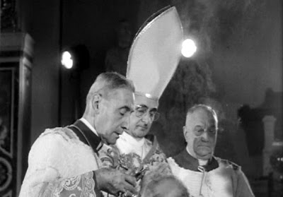 Pope Paul VI reconsecrating the abbey church Monte Cassino on 4 October 1964