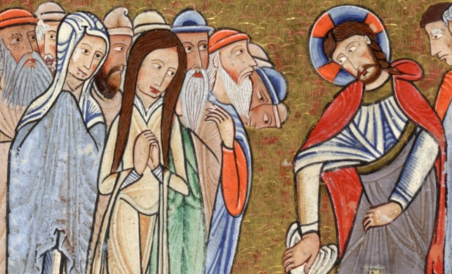 Raising-Lazarus-Martha-and-Mary-Hunterian-Psalter